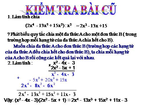 Chương I. §12. Chia đa thức một biến đã sắp xếp