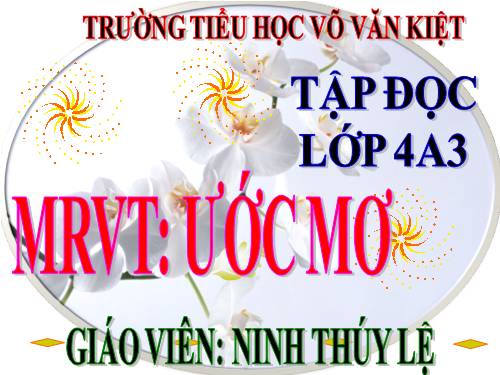 Tuần 9. MRVT: Ước mơ