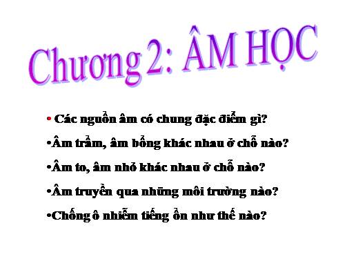 Bài 10. Nguồn âm