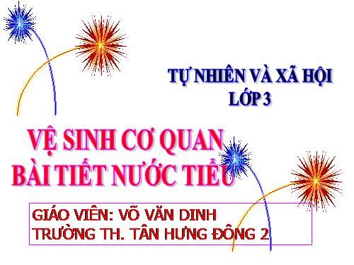 Bài 11. Vệ sinh cơ quan bài tiết nước tiểu