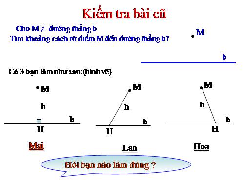 Chương I. §10. Đường thẳng song song với một đường thẳng cho trước