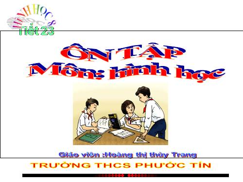 Ôn tập Chương I. Tứ giác