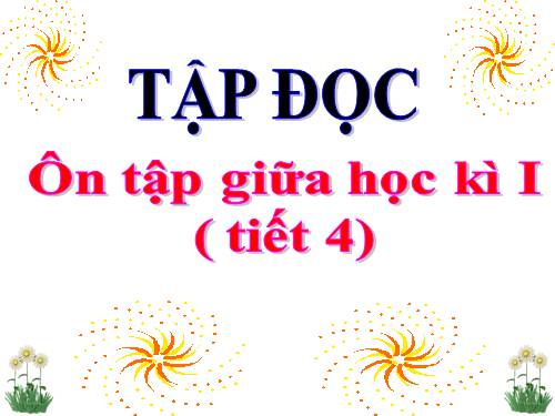 Tuần 10. Ôn tập Giữa Học kì I