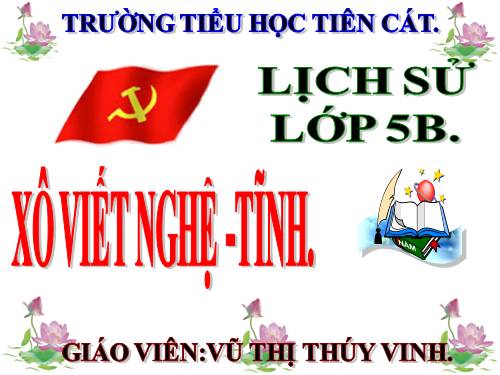 Bài 8. Xô viết Nghệ - Tĩnh