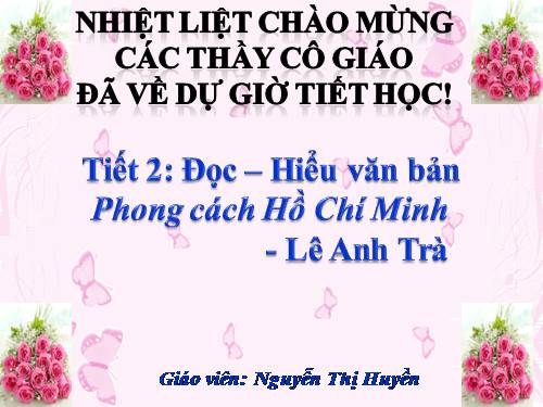 Bài 1. Phong cách Hồ Chí Minh