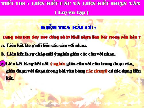 Bài 22. Liên kết câu và liên kết đoạn văn (Luyện tập)