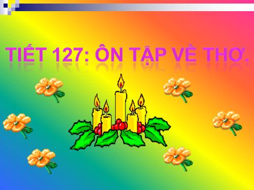 Bài 25. Ôn tập về thơ