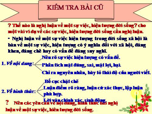Bài 19. Cách làm bài nghị luận về một sự việc, hiện tượng đời sống