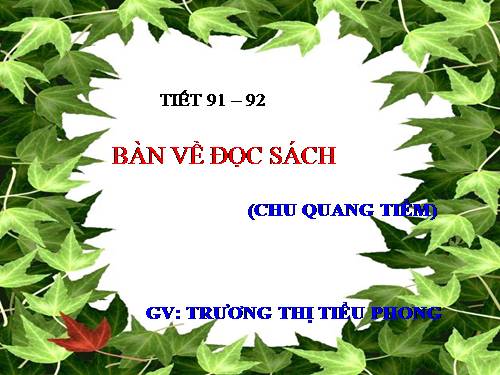 Bài 18. Bàn về đọc sách