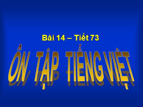 Bài 14. Ôn tập phần Tiếng Việt (Các phương châm hội thoại)