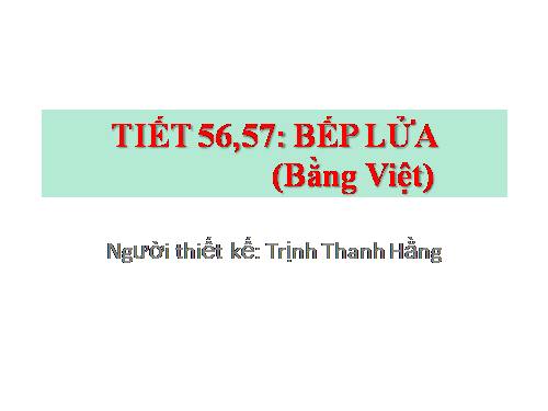 Bài 11. Bếp lửa