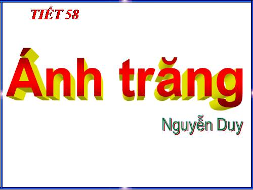 Bài 12. Ánh trăng