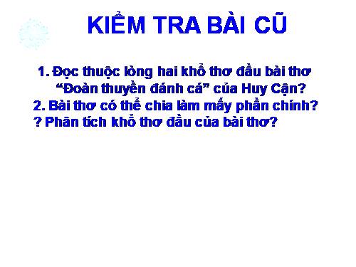 Bài 11. Đoàn thuyền đánh cá