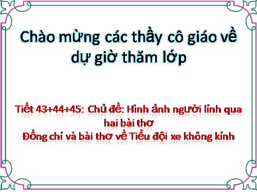 Bài 10. Đồng chí