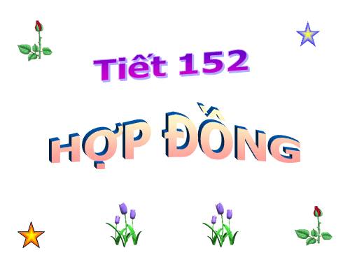Bài 29. Hợp đồng