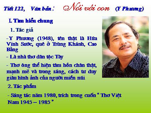 Bài 24. Nói với con