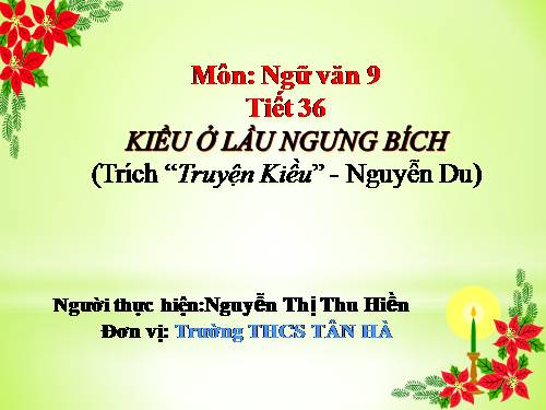 Bài 7. Kiều ở lầu Ngưng Bích