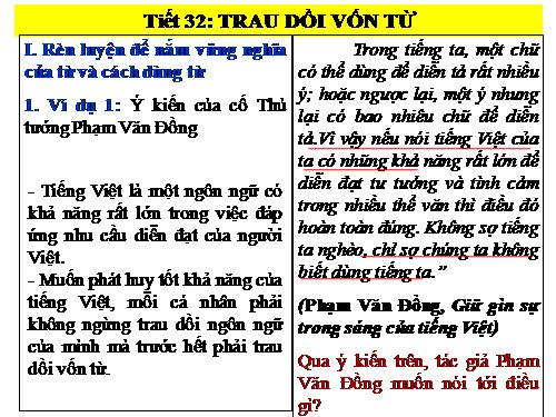 Bài 7. Trau dồi vốn từ