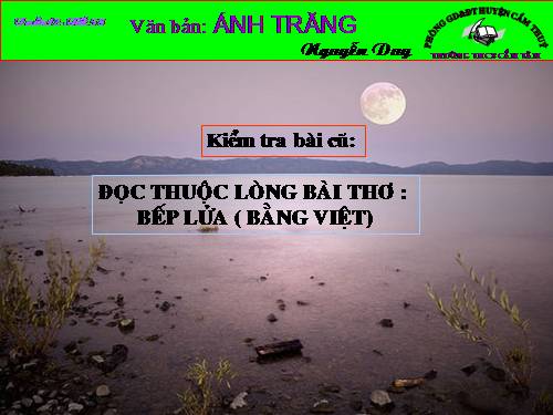 Bài 12. Ánh trăng
