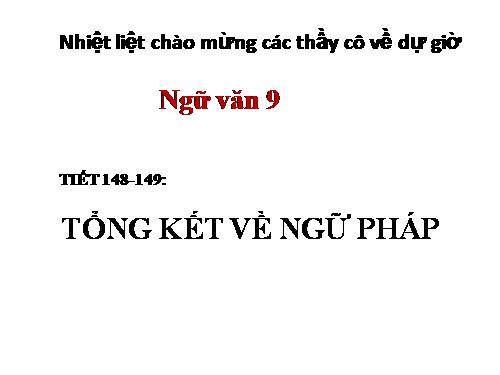 Bài 29. Tổng kết về ngữ pháp
