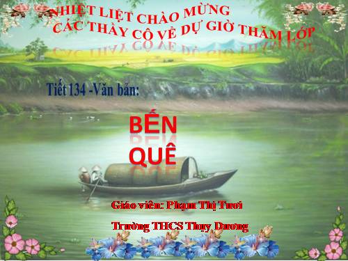 Bài 27. Bến quê