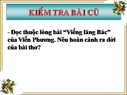 Bài 23. Viếng lăng Bác