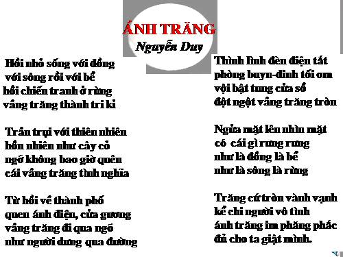 Bài 12. Ánh trăng