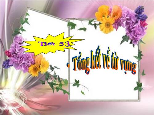 Bài 9. Tổng kết về từ vựng (Từ đơn, từ phức,... từ nhiều nghĩa; Từ đồng âm,... trường từ vựng)