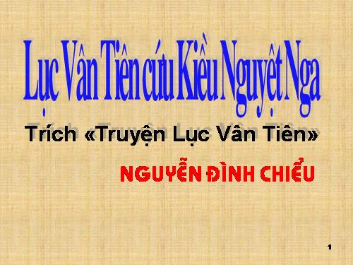 Bài 9. Lục Vân Tiên gặp nạn