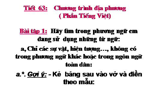 Bài 13. Chương trình địa phương (phần Tiếng Việt)