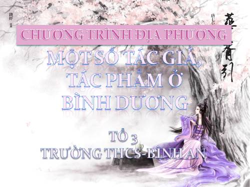 Bài 9. Chương trình địa phương (phần Văn)