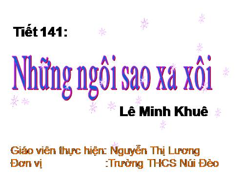 Bài 28. Những ngôi sao xa xôi
