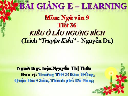 Bài 7. Kiều ở lầu Ngưng Bích
