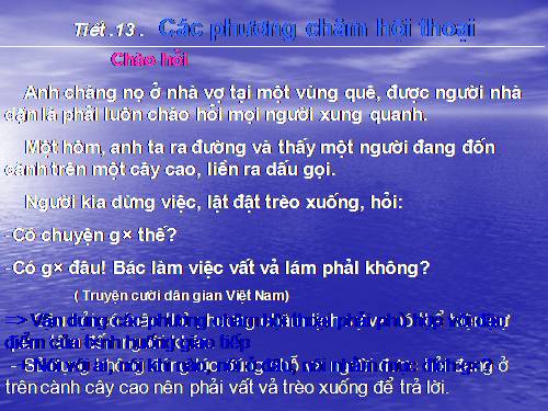 Bài 2. Các phương châm hội thoại (tiếp theo)