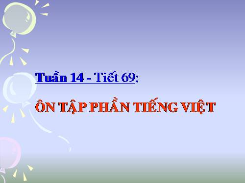 Bài 14. Ôn tập phần Tiếng Việt (Các phương châm hội thoại)
