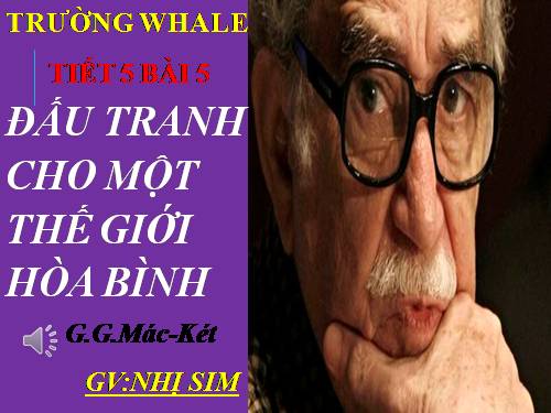 Bài 2. Đấu tranh cho một thế giới hoà bình