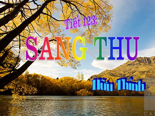 Bài 24. Sang thu