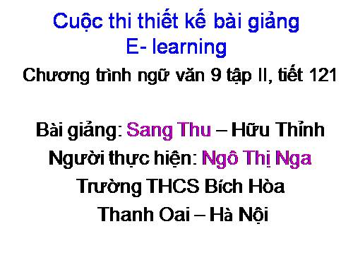 Bài 24. Sang thu