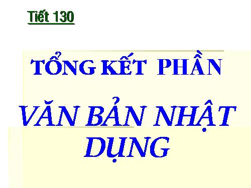 Bài 26. Tổng kết phần văn bản nhật dụng