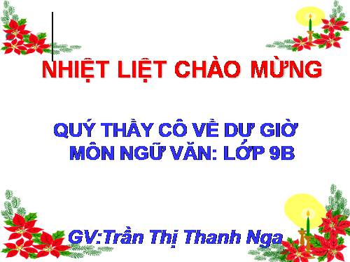 Bài 24. Nghị luận về một đoạn thơ, bài thơ