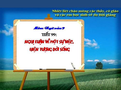 Bài 19. Nghị luận về một sự việc, hiện tượng đời sống