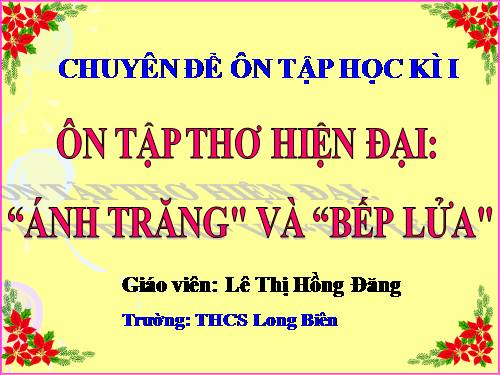 ôn tập thơ hiện đại