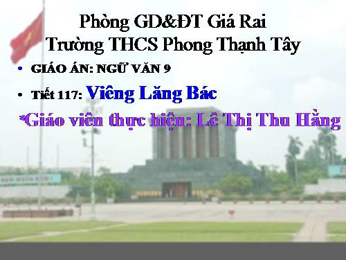 Bài 23. Viếng lăng Bác