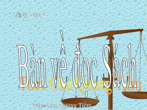 Bài 18. Bàn về đọc sách