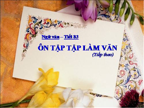 Bài 16. Ôn tập phần Tập làm văn (tiếp theo)