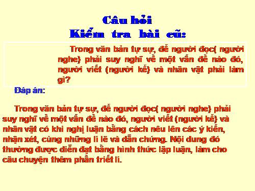 Bài 13. Đối thoại, độc thoại và độc thoại nội tâm trong văn bản tự sự