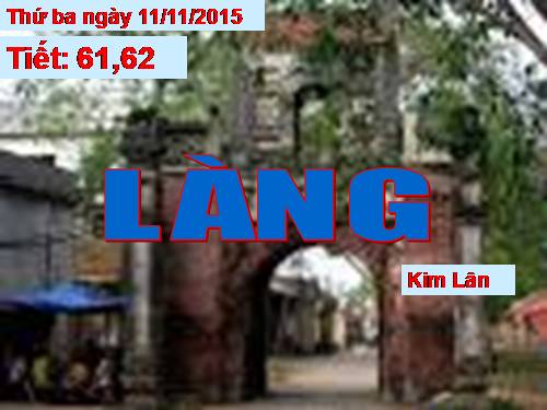 Bài 13. Làng