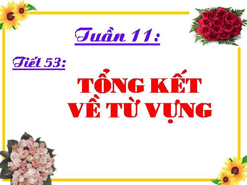 Bài 11. Tổng kết về từ vựng (Từ tượng thanh, tượng hình, một số phép tu từ từ vựng)