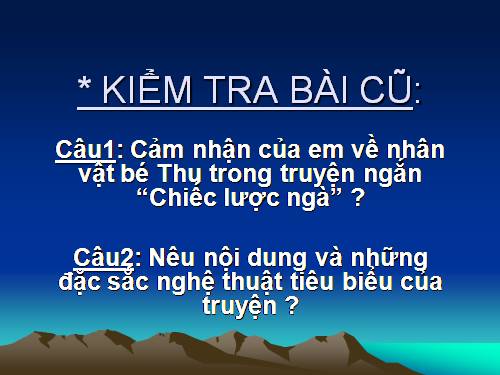 Bài 16. Cố hương