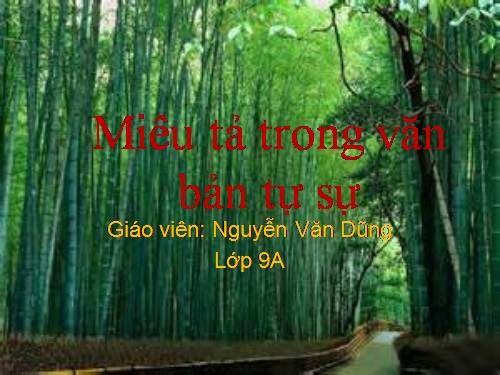Bài 6. Miêu tả trong văn bản tự sự